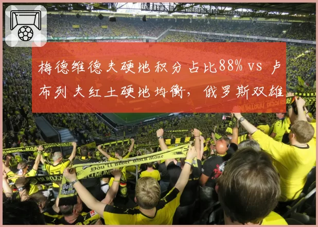 梅德维德夫硬地积分占比88% vs 卢布列夫红土硬地均衡，俄罗斯双雄战术风格迥异